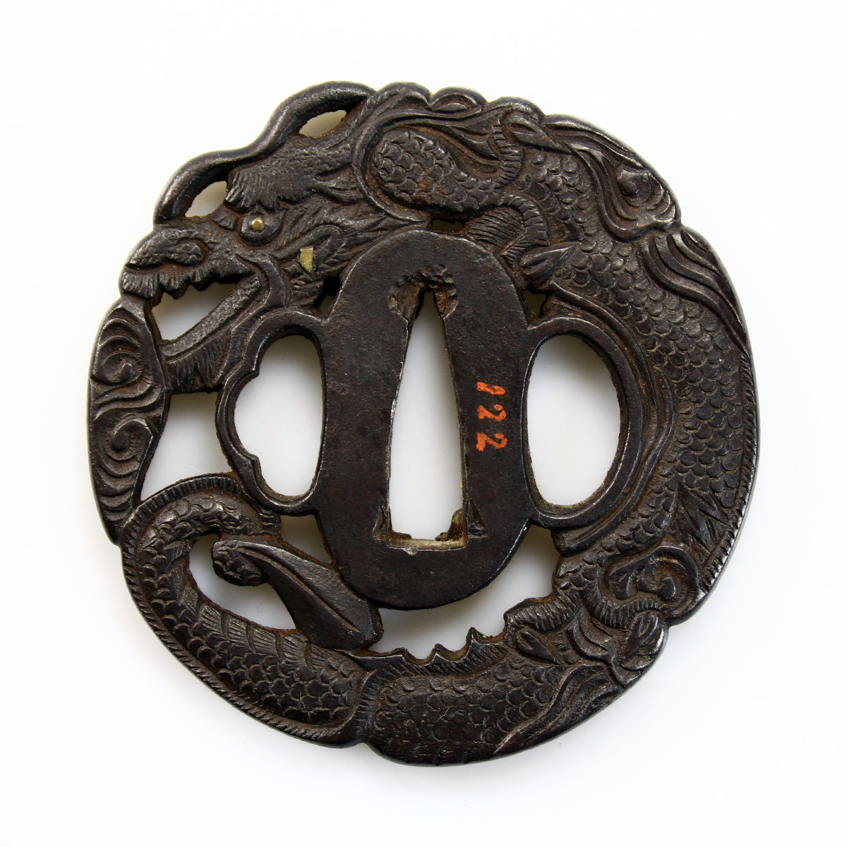 Echizen Kinai Dragon Tsuba - Tsubashi